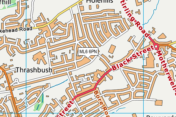 ML6 6PN map - OS VectorMap District (Ordnance Survey)