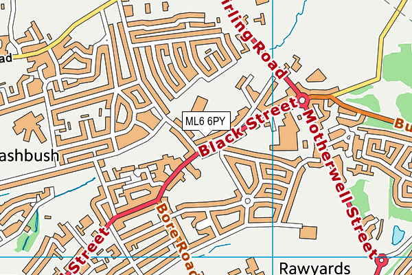 ML6 6PY map - OS VectorMap District (Ordnance Survey) ML6 6PY map - OS VectorMap District (Ordnance Survey)