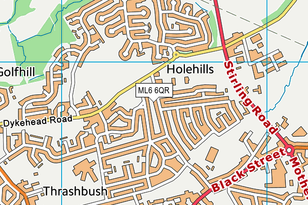 ML6 6QR map - OS VectorMap District (Ordnance Survey)