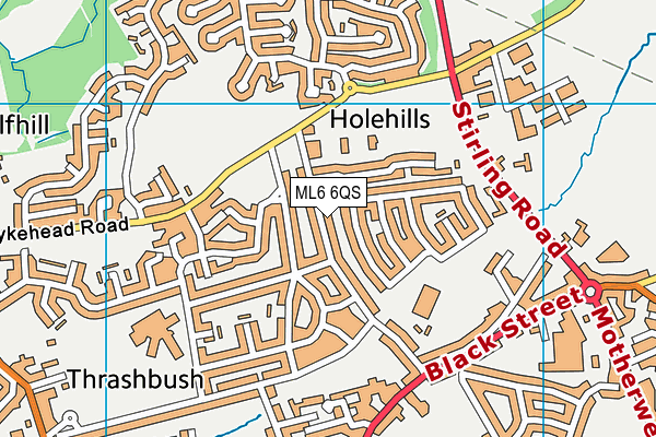 ML6 6QS map - OS VectorMap District (Ordnance Survey)