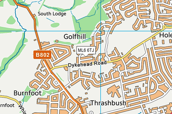 ML6 6TJ map - OS VectorMap District (Ordnance Survey) ML6 6TJ map - OS VectorMap District (Ordnance Survey)