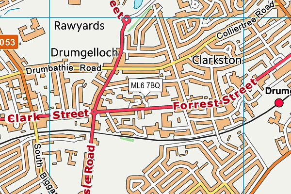ML6 7BQ map - OS VectorMap District (Ordnance Survey) ML6 7BQ map - OS VectorMap District (Ordnance Survey)