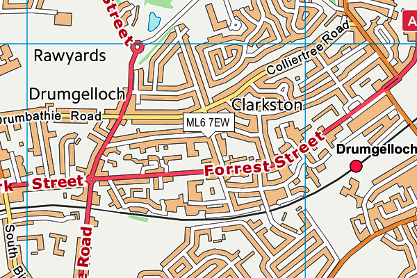 ML6 7EW map - OS VectorMap District (Ordnance Survey) ML6 7EW map - OS VectorMap District (Ordnance Survey)
