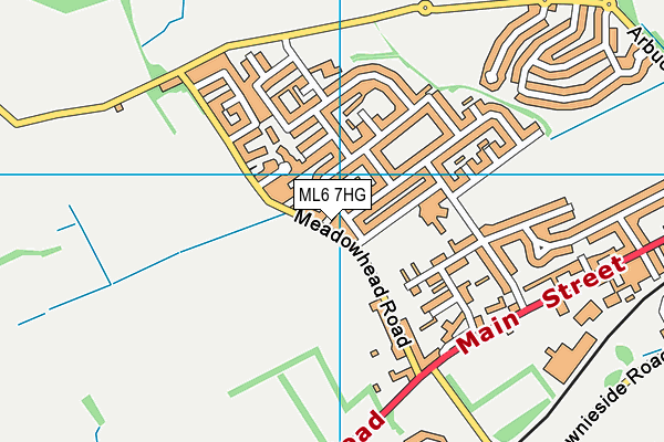 ML6 7HG map - OS VectorMap District (Ordnance Survey) ML6 7HG map - OS VectorMap District (Ordnance Survey)