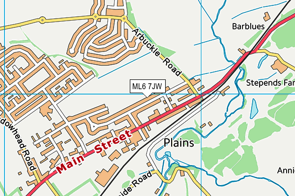 ML6 7JW map - OS VectorMap District (Ordnance Survey)