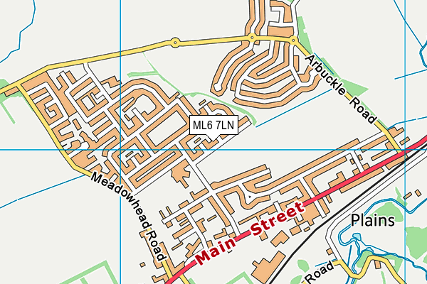 ML6 7LN map - OS VectorMap District (Ordnance Survey) ML6 7LN map - OS VectorMap District (Ordnance Survey)