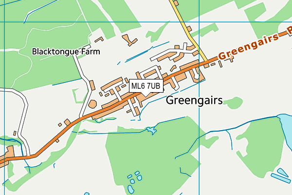 ML6 7UB map - OS VectorMap District (Ordnance Survey)