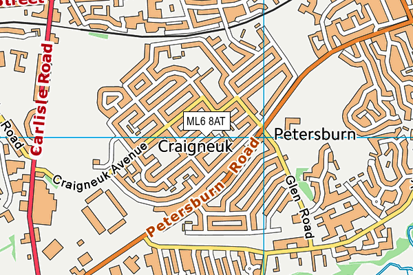 ML6 8AT map - OS VectorMap District (Ordnance Survey)