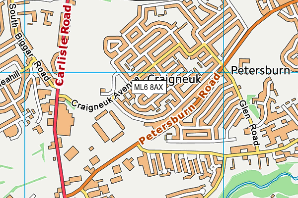 ML6 8AX map - OS VectorMap District (Ordnance Survey) ML6 8AX map - OS VectorMap District (Ordnance Survey)