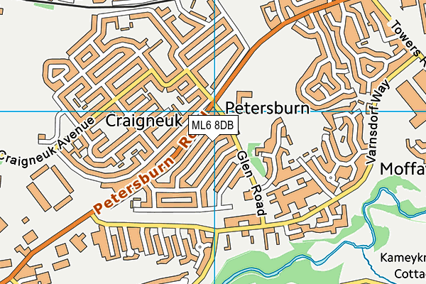 ML6 8DB map - OS VectorMap District (Ordnance Survey) ML6 8DB map - OS VectorMap District (Ordnance Survey)