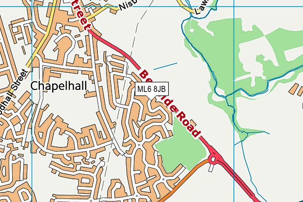 ML6 8JB map - OS VectorMap District (Ordnance Survey) ML6 8JB map - OS VectorMap District (Ordnance Survey)