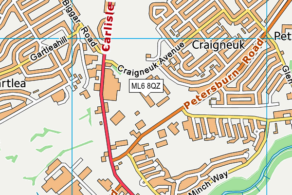 ML6 8QZ map - OS VectorMap District (Ordnance Survey)