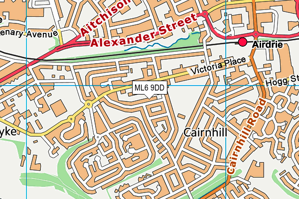 ML6 9DD map - OS VectorMap District (Ordnance Survey) ML6 9DD map - OS VectorMap District (Ordnance Survey)