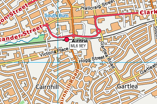 ML6 9EY map - OS VectorMap District (Ordnance Survey) ML6 9EY map - OS VectorMap District (Ordnance Survey)