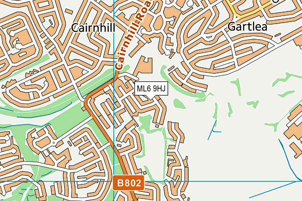 ML6 9HJ map - OS VectorMap District (Ordnance Survey) ML6 9HJ map - OS VectorMap District (Ordnance Survey)