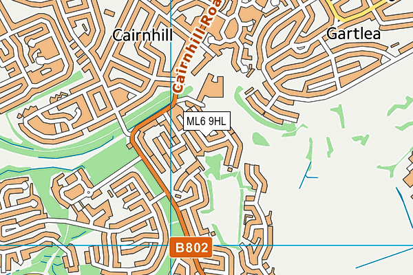 ML6 9HL map - OS VectorMap District (Ordnance Survey) ML6 9HL map - OS VectorMap District (Ordnance Survey)