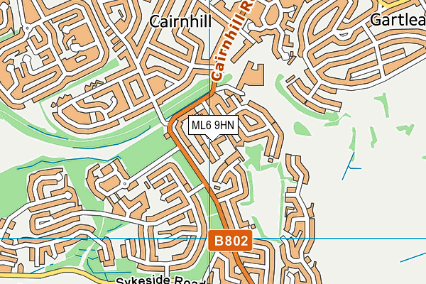 ML6 9HN map - OS VectorMap District (Ordnance Survey) ML6 9HN map - OS VectorMap District (Ordnance Survey)