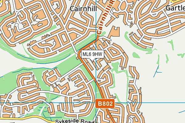 ML6 9HW map - OS VectorMap District (Ordnance Survey) ML6 9HW map - OS VectorMap District (Ordnance Survey)