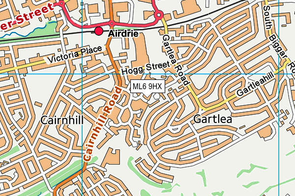 ML6 9HX map - OS VectorMap District (Ordnance Survey) ML6 9HX map - OS VectorMap District (Ordnance Survey)