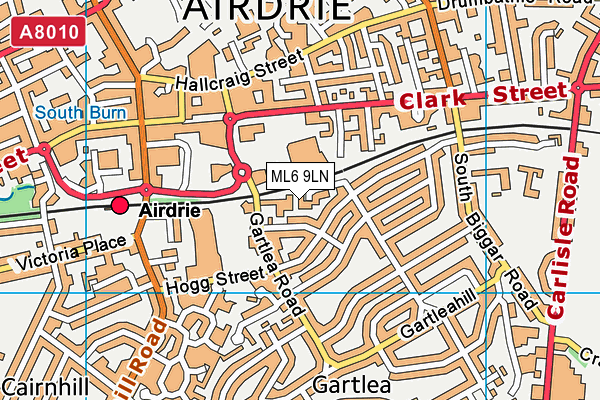 ML6 9LN map - OS VectorMap District (Ordnance Survey) ML6 9LN map - OS VectorMap District (Ordnance Survey)