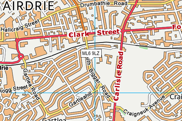 ML6 9LZ map - OS VectorMap District (Ordnance Survey)