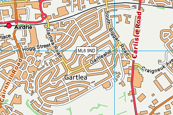 ML6 9ND map - OS VectorMap District (Ordnance Survey)