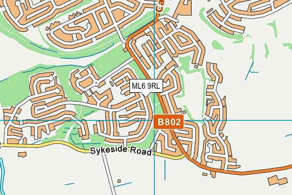 ML6 9RL map - OS VectorMap District (Ordnance Survey)