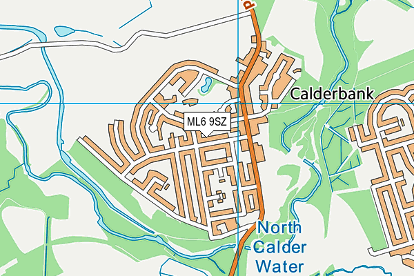 ML6 9SZ map - OS VectorMap District (Ordnance Survey) ML6 9SZ map - OS VectorMap District (Ordnance Survey)