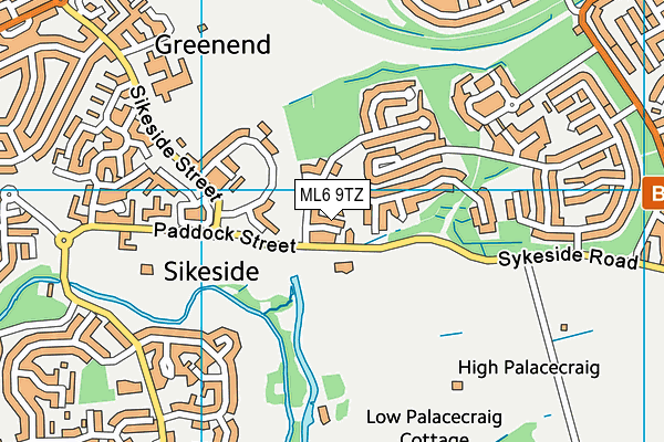 ML6 9TZ map - OS VectorMap District (Ordnance Survey) ML6 9TZ map - OS VectorMap District (Ordnance Survey)