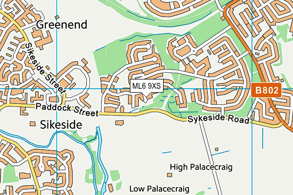 ML6 9XS map - OS VectorMap District (Ordnance Survey) ML6 9XS map - OS VectorMap District (Ordnance Survey)