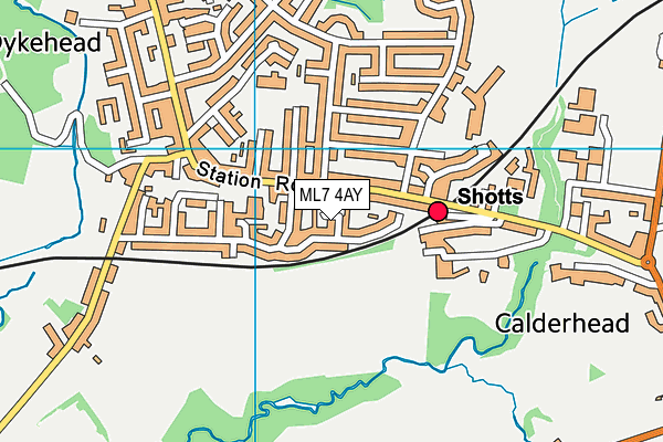ML7 4AY map - OS VectorMap District (Ordnance Survey) ML7 4AY map - OS VectorMap District (Ordnance Survey)