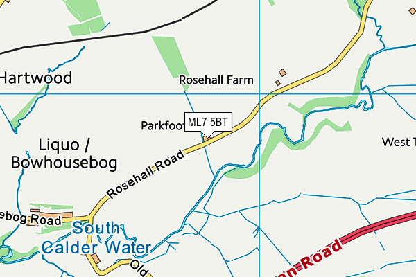 ML7 5BT map - OS VectorMap District (Ordnance Survey) ML7 5BT map - OS VectorMap District (Ordnance Survey)