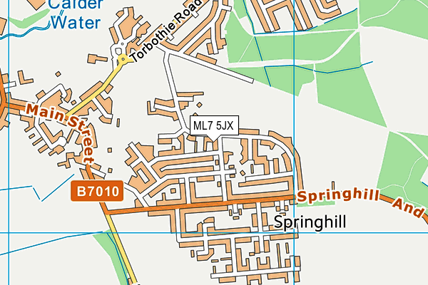 ML7 5JX map - OS VectorMap District (Ordnance Survey) ML7 5JX map - OS VectorMap District (Ordnance Survey)
