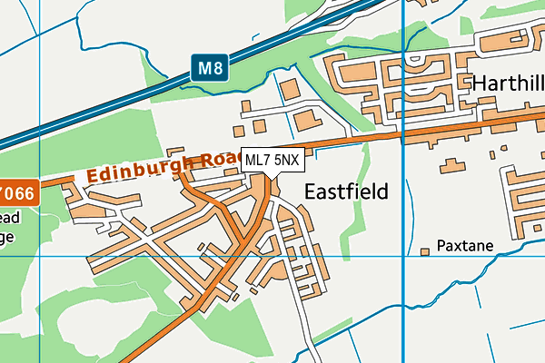 ML7 5NX map - OS VectorMap District (Ordnance Survey) ML7 5NX map - OS VectorMap District (Ordnance Survey)