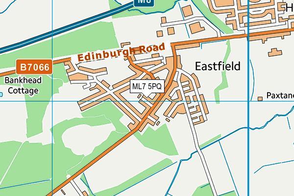 ML7 5PQ map - OS VectorMap District (Ordnance Survey)
