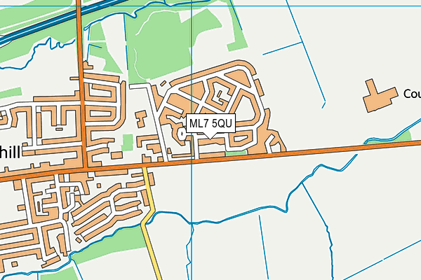 ML7 5QU map - OS VectorMap District (Ordnance Survey) ML7 5QU map - OS VectorMap District (Ordnance Survey)