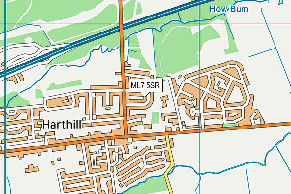 ML7 5SR map - OS VectorMap District (Ordnance Survey) ML7 5SR map - OS VectorMap District (Ordnance Survey)