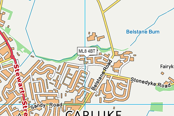 ML8 4BT map - OS VectorMap District (Ordnance Survey) ML8 4BT map - OS VectorMap District (Ordnance Survey)