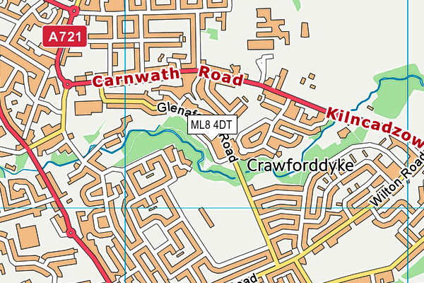 ML8 4DT map - OS VectorMap District (Ordnance Survey)