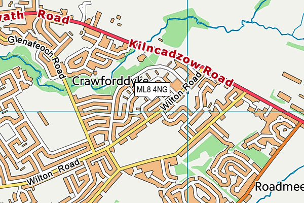 ML8 4NG map - OS VectorMap District (Ordnance Survey) ML8 4NG map - OS VectorMap District (Ordnance Survey)