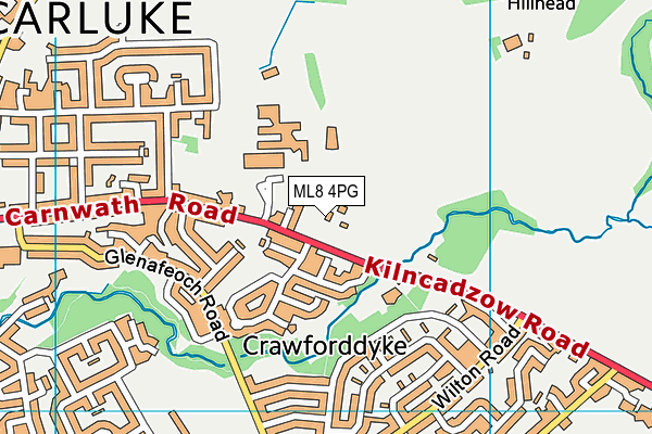 ML8 4PG map - OS VectorMap District (Ordnance Survey) ML8 4PG map - OS VectorMap District (Ordnance Survey)