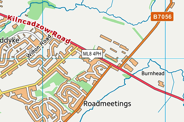 ML8 4PH map - OS VectorMap District (Ordnance Survey) ML8 4PH map - OS VectorMap District (Ordnance Survey)