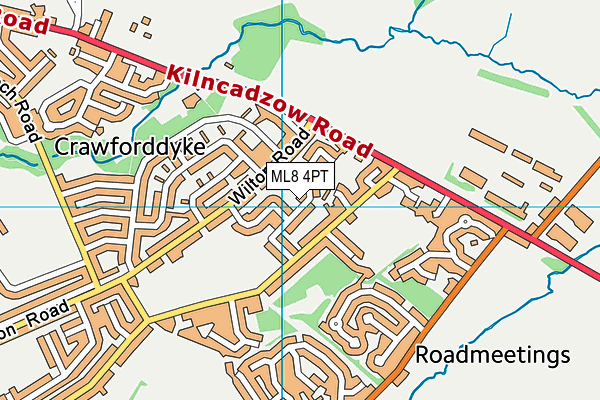 ML8 4PT map - OS VectorMap District (Ordnance Survey) ML8 4PT map - OS VectorMap District (Ordnance Survey)