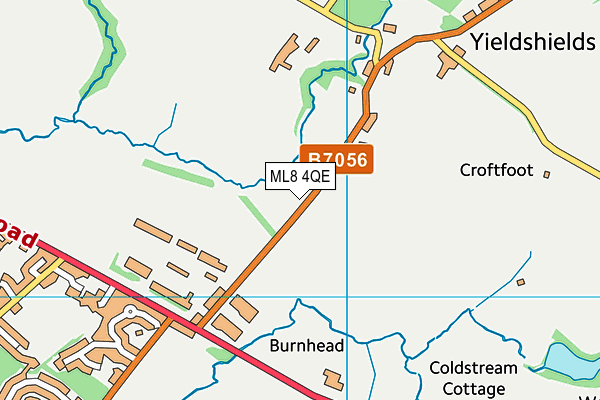 ML8 4QE map - OS VectorMap District (Ordnance Survey) ML8 4QE map - OS VectorMap District (Ordnance Survey)