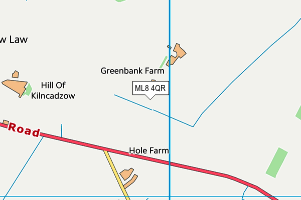 ML8 4QR map - OS VectorMap District (Ordnance Survey) ML8 4QR map - OS VectorMap District (Ordnance Survey)