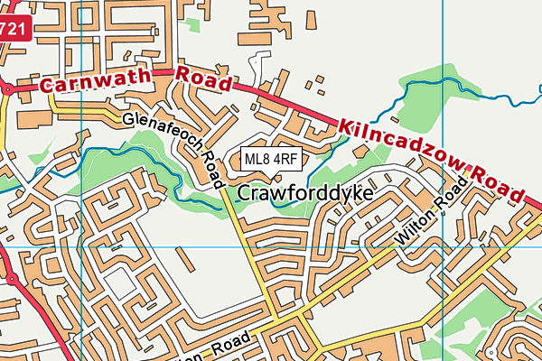 ML8 4RF map - OS VectorMap District (Ordnance Survey) ML8 4RF map - OS VectorMap District (Ordnance Survey)