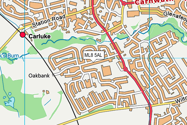 ML8 5AL map - OS VectorMap District (Ordnance Survey) ML8 5AL map - OS VectorMap District (Ordnance Survey)