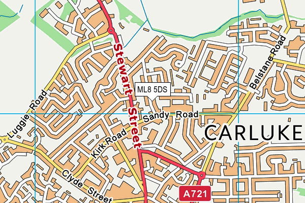 ML8 5DS map - OS VectorMap District (Ordnance Survey) ML8 5DS map - OS VectorMap District (Ordnance Survey)