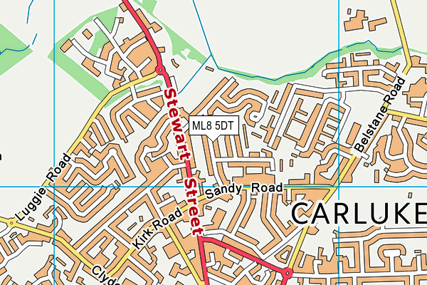 ML8 5DT map - OS VectorMap District (Ordnance Survey) ML8 5DT map - OS VectorMap District (Ordnance Survey)