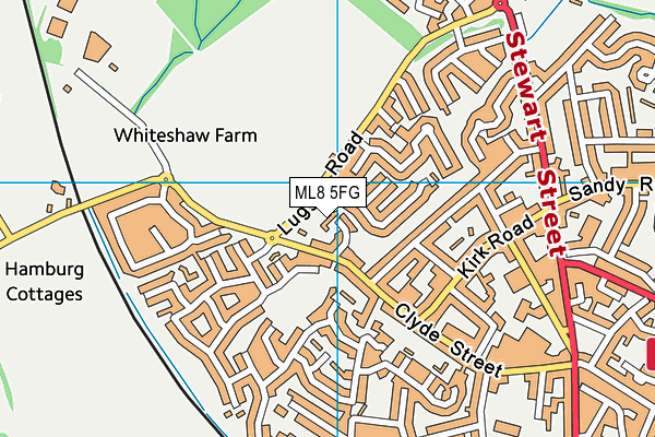 ML8 5FG map - OS VectorMap District (Ordnance Survey)